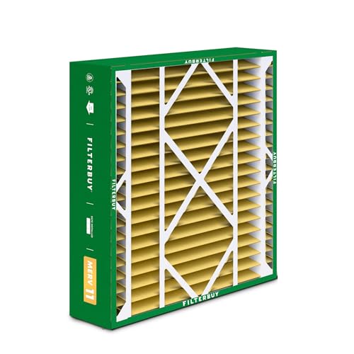 Filterbuy 20x21x5 Air Filter MERV 11 Pet & Allergy Defense (2-Pack) - size: 20x21x5