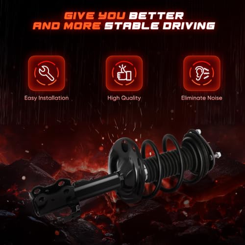 CCIYU Complete Strut Shock Absorber Fit for Toyota RAV4 06-12 2PCS 4WD FWD