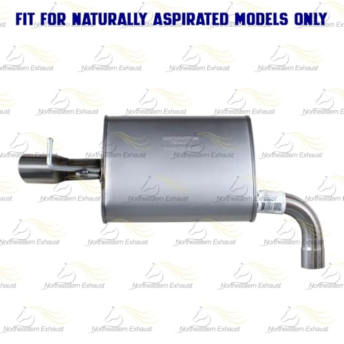 Exhaust Driver Side Muffler Compatible for 2011-2015 Ford Explorer 3.5L | Stainless Steel | Northeastern Exhaust | Free Clamp Included | Automotive Replacement Part | Direct-Fit - size: Driver Side Muffler