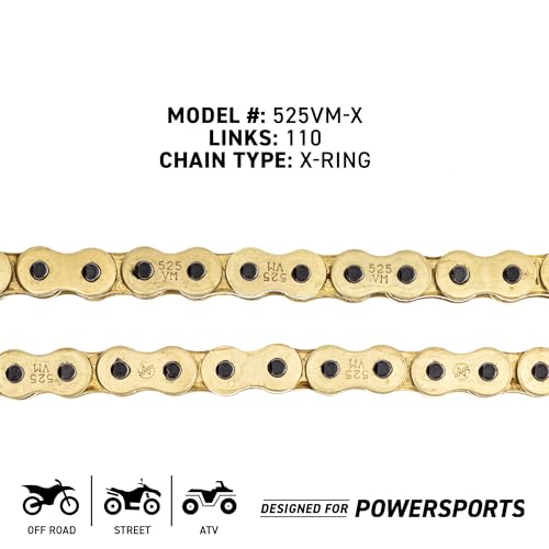 NICHE Drive Sprocket Chain Combo for Yamaha MT-09 FZ09 XSR900 Front 16 Rear 45 Tooth 525VM-X X-Ring 110 Links - size: X-Ring Chain