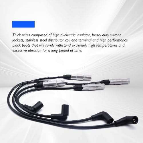ST-4129 7mm Ignition Spark Plug Wire Set Compatible with Jetta L4 - style: 06A-905-430-AK