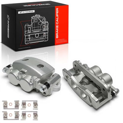 A-Premium Front Left and Right Side Disc Brake Caliper with Bracket - style: #18-B4918A+18-B4919A