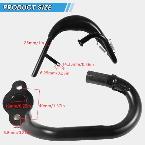 Performance Exhaust Muffler Expansion Chamber Pipe Silencer Gasket - size: Split Pipe Muffler