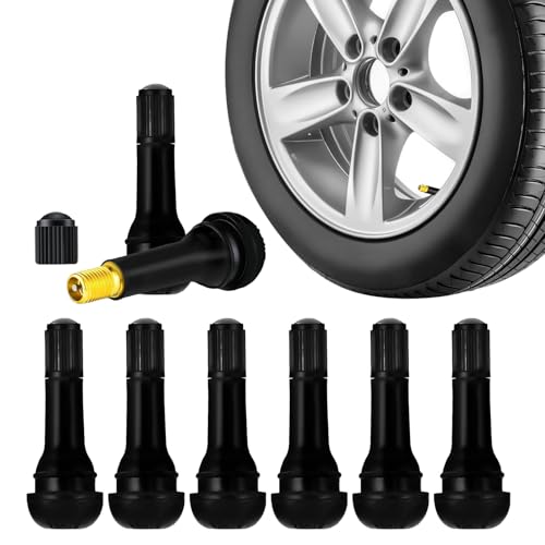 8PCS TR414 Tubeless Tire Valve Stems, Motorcycle Valve Stem, Snap-in Valves, Universal Car Accessories Standard Length Replacement Valve Stems for Tubeless 0.453 inches Rim Holes (TR414) - color: TR414