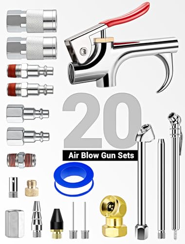 SARDVISA 20 Pcs Air Compressor Tool Kit with 1/4-Inch NPT Fittings