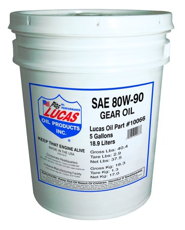 Lucas 80W-90 Heavy Duty Gear Oil 5 gallon Part No: A-10066