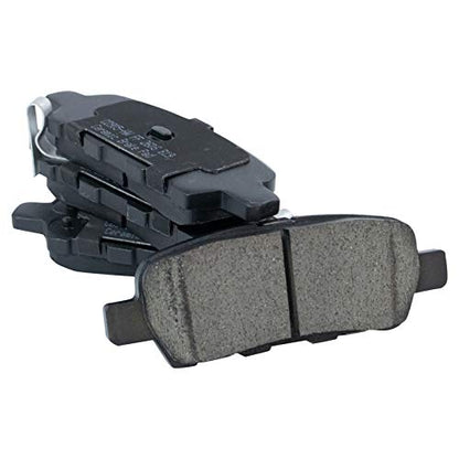 TRQ Front and Rear Brake Pad and Rotor Set Ceramic - style: BKA11157