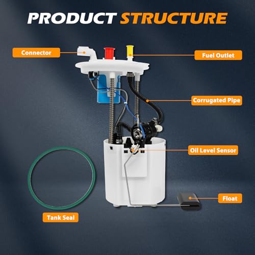 E2541M Fuel Pump Module Assembly Suitable for 2009-2014 F150 3.7L/4.6L/5.0L/5.4L Replacement FG1315, 9L3Z9H307E, SP2095M, P76467M - size: E2541M-size: 20cm