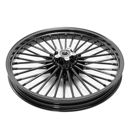 TOFR 19x2.5 18x3.5 Fat Spoke Black Wheels For Harley Sportster XL883N 10-22 - size: Front:19x2.5 Rear:18x3.5