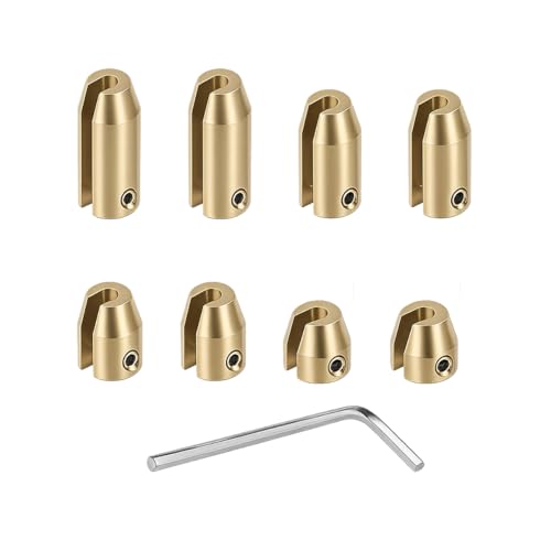 Motorcycle Wheel Weights Refill Kit, 8PCS Brass Tire Spoke Balance Weights Refill Sets with 1 Wrench, Motorbike Tire Accessories, Compatible with Super Moto or Other Spoked Wheels - size: 8PCS