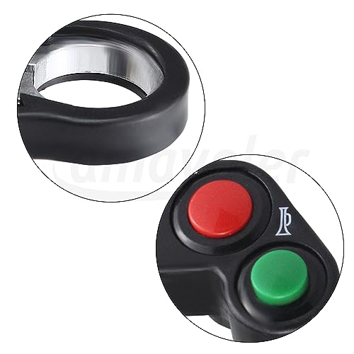Universal Motorcycle Horn Turn Signal Headlight Switch 7/8'' 22mm Aftermarket Replacement Parts Compatible for Pit Dirt Bike Scooter ATV.