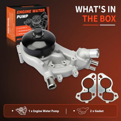 AW6009 Engine Water Pump Kit for Chevy Silverado GMC Sierra - size: 07-14 Silverado/Sierra