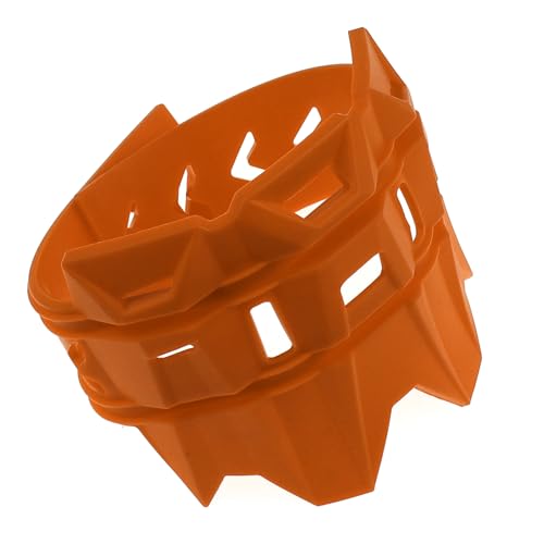Motorcycle Universal Exhaust Heat Shield Cover Muffler Pipe Guard Leg Anti Hot Silencer Guard Anti-scalding Protector Ring For Muffler Tailpipe（Orange） - color: Orange