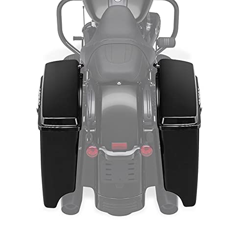 TCMT 5" Stretched Saddlebags Smoke Lens Rear Fender Fit For Harley Touring Road King Electra Glide Street Glide Road Glide Ultra 2009-2013 - color: Rear Fender Smoke Lens, size: 5" Stretched Saddlebags(Chrome Latches)