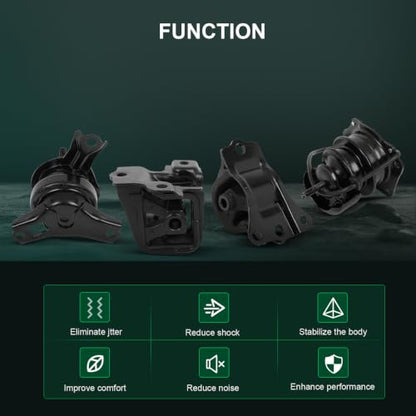 SCITOO Engine Motor Mount and Transmission Mount for Honda Accord 1998-2002 - size: As Shown