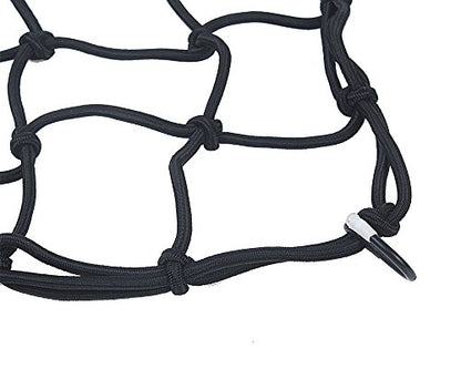 Heavy Duty Cargo Net for Pickup Truck Bed - Stretches from 1' x 1' to 3' x 3' - 12 Metal Carabiners - Compatible with Ford, Dodge RAM, Chevy, Toyota 3 Size