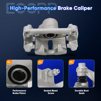 ECCPP 18B4644 18B4645 Rear Left & Right Disc Brake Caliper Assembly - size: Rear[18B4644 18B4645 ]