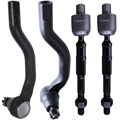4PC ES800239 ES800240 EV800246 Tie Rods for Honda Civic 2006-2011 1.8L