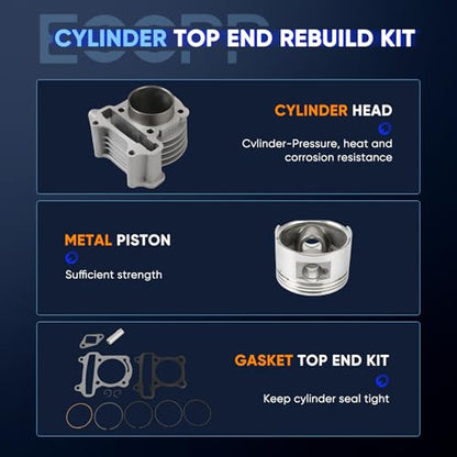 ECCPP 100cc Cylinder Piston Gaskets Top End Kit 2006-2013 for Mazda 3 - size: 100CC-139QMB