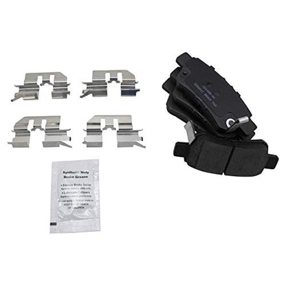 TRQ Front and Rear Brake Pad Set Ceramic - color: Ceramic, size: BFA12997