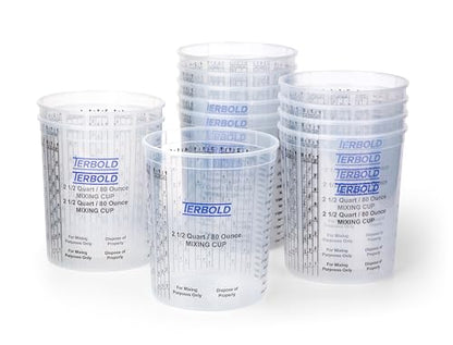 Paint Mixing Cups, 80oz (Pack of 12) - size: 80oz