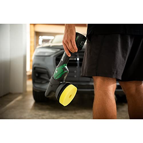 BATOCA S2 Cordless Random Orbital Polisher Buffer, 2Pcs 4.0Ah Batteries, LCD Display with 6 Variable Speed 2000- 4500 RPM Wireless Car Polishing Kit for Car Detailing, Polishing, Waxing, Cleaning