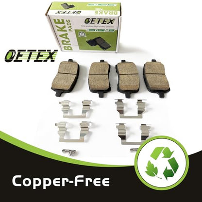 Front Ceramic Brake Pads Compatible with Chevy Malibu (2004-2012), HHR, Cobalt Sport, Pontiac G6 & Saturn Aura - Quiet Stop - Replaces D1160 - size: D1160