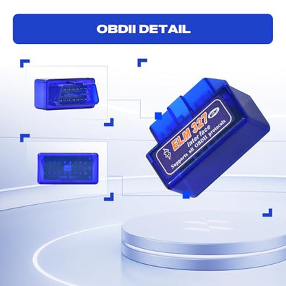 Dasaita OBD2 Car Automotive Diagnostic Scanner Save & Share Reports Torque app Plug into Car Directly Car Diagnostic Scanner Tool Accessory