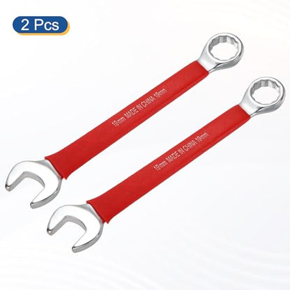 HARFINGTON 2Pcs Metric Combination Wrench 19mm 12-Point Box & Open End CR-V - size: 19mm
