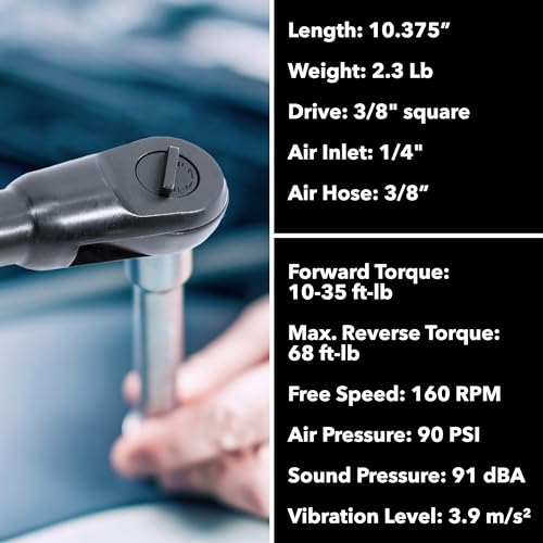 m7 3/8" DR AIR RATCHET WRENCH 50FT-LBS