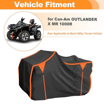 210D-PU Waterproof ATV Cover for Can-Am OUTLANDER X MR 1000R - size: for Can-Am OUTLANDER X MR 1000R