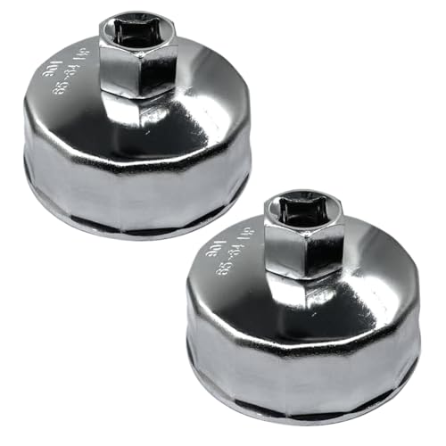 64-65mm/2.5Inches Oil Filter Wrench,14 Flutes Oil Filter Removal Tool for Wix 57356,15400-PLM-A02 for Honda Accord Acura Civic CRV,Nissan Sentra,Yamaha,Mazda,Motorcycle,Polaris,Indian Challenger(2PCS) - size: 2PCS
