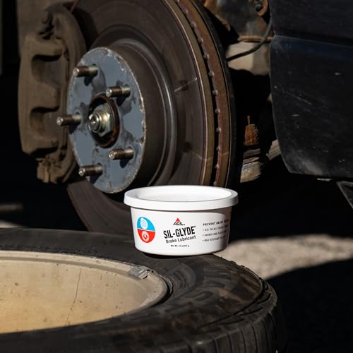 AGS Automotive Solutions SIL-Glyde 12 oz Tub Silicone Based Brake Assembly Lubricant for Eliminating Disc Brake Squeal - Moisture Proof, Heat Resistant, Rust and Corrosion Protector (Pack of 2) - size: 12oz (Pack of 2)