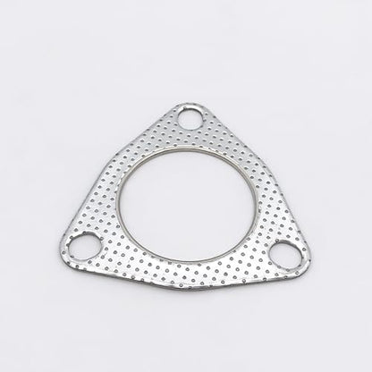 2.5 Inch Exhaust Gasket 3-Bolt Flange 63.2mm Graphite w/Fire Ring 2 Pcs - size: 2.5 in