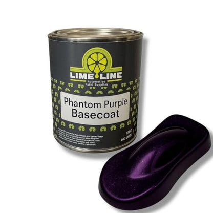 LiME LiNE Shadow LiNE Automotive Basecoat - Changes with Light - Black in the Shadows, Dazzling Metallic Under Light - 2K Clearcoat Topcoat Required (Phantom Purple, 1 Pint) - color: Phantom Purple, size: 16 Fl Oz (Pack of 1)