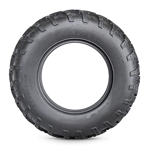 HALBERD 6PR ATV/UTV Tires, 25x8-12 All Terrain 15mm Tread Depth 25x8x12 Trail Sand Off-Road Tires, Set of 2