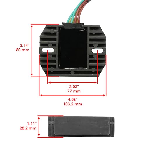 Caltric Stator Regulator Rectifier & Gasket Compatible with Suzuki Tl1000S Tl1000R 1997-2003