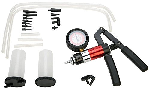 8MILELAKE 21pcs Handheld Vacuum Pump Set Tester Compatible for Automotive with Adapters Brake Bleeder Test Kit