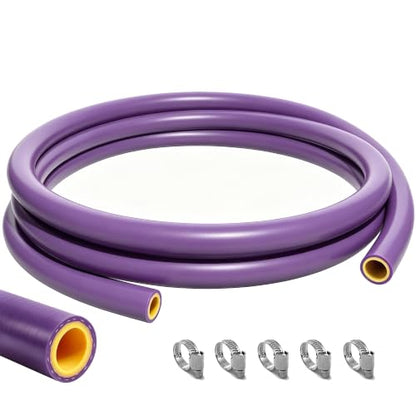 5/8" ID-10Ft(ID 16mm) Heater Hose Enhanced Double Reinforcement - color: Purple, size: 5/8" ID-10Ft(ID 16mm)