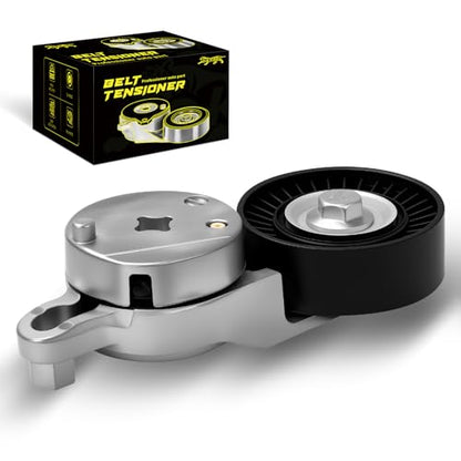 Oktiger 39106 Belt Tensioner Assembly with Pulley Fit for Toyota Camry 2012-2017 2.5L, for RAV4 2009-2018 2.5L, Highlander 2009-2019, for Scion Tc 2011-2016, for Lexus Nx300H, Replace # 166200V020 - size: 39106
