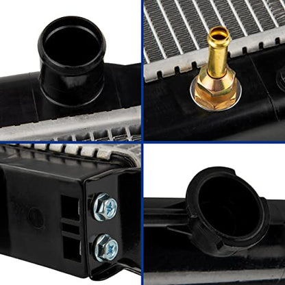 Torchbeam Car Aluminum Core Radiators Compatible with 1992-1995 4Runner 2.4L 1984-1995 Pickup (15-3/4 in. Between Tanks) Transmission Oil Cooler Included - size: CU945