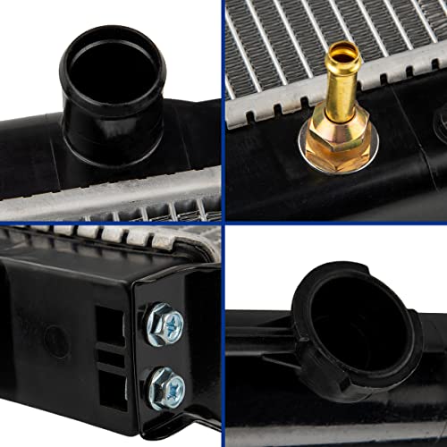Torchbeam Car Aluminum Core Radiators Compatible with 1992-1995 4Runner 2.4L 1984-1995 Pickup (15-3/4 in. Between Tanks) Transmission Oil Cooler Included - size: CU945