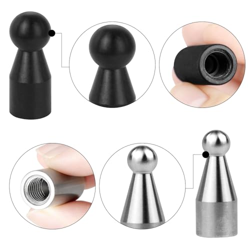 LadyRosian Car Body Dent Repair Tools Dent Repair Hammer with Knock Down Head Tap 22PCS Rubber Hammer Paintless Dent Removal Kit - color: Tool a