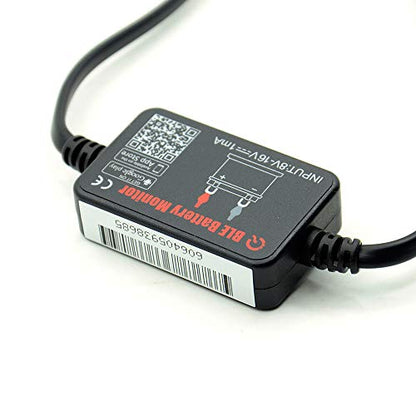 BM2 Bluetooth Battery Monitor 12V Car Battery Tester for Lead Acid, Auto Battery Load Tester with Cranking Charging Test, LowVolt Alarm for Car/RV/Motorcycle/Truck/Boat/Solar Power System