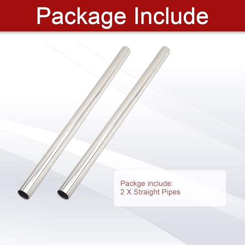 Stainless Steel 2.25''Inch Straight DIY Custom Mandrel Exhaust Pipe - size: 2.25 Inch-2PC