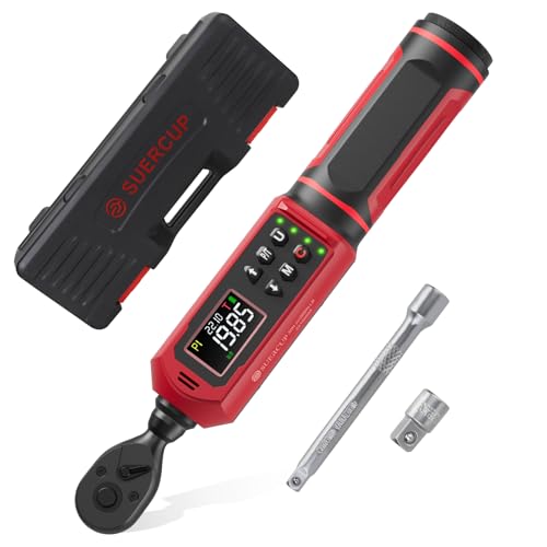 SUERCUP 1/4" Digital Torque Wrench, 0.33-22.1Ft.Lb/0.45-30N.m, for Bicycle - size: 1/4" 0.33-22.1Ft.Lb/0.45-30N.m
