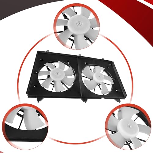 PartsFlow Engine Radiator Cooling Fan Assembly For 2003-2007 Honda Accord 2.4L 19015RAAA02 620-257 - color: For Honda Accord