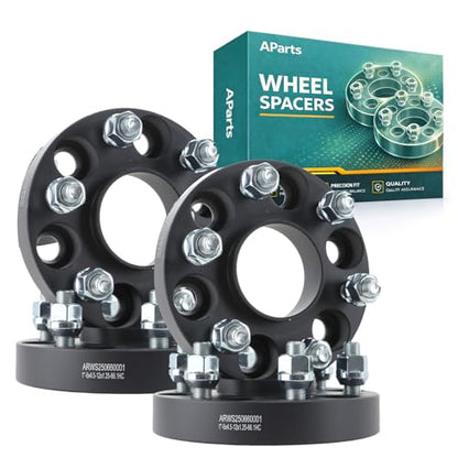 AParts 6x4.5 Hubcentric Wheel Spacers 1", 66.1mm Hub Bore, M12x1.25 Studs, Forged Aluminum Wheel Spacers Compatible with for Nissan Frontier 2006-2008, 2011-2015, for Nissan Frontier 2005-2019, for N - size: 1"-6x4.5"-66.1mm-M12x1.25