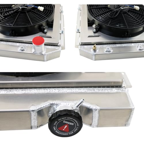 3 Row Radiator Fan Shroud For Ford Mustang Falcon Comet 1964-1966 - size: 3 Row Radiator/w Cap+Shroud Fan+Relay Kit