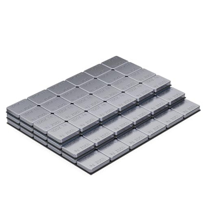 OTUAYAUTO 1/2oz 126pcs Wheel Weights Chrome Adhesive Stick-On 63oz/Box - size: 126 PCS